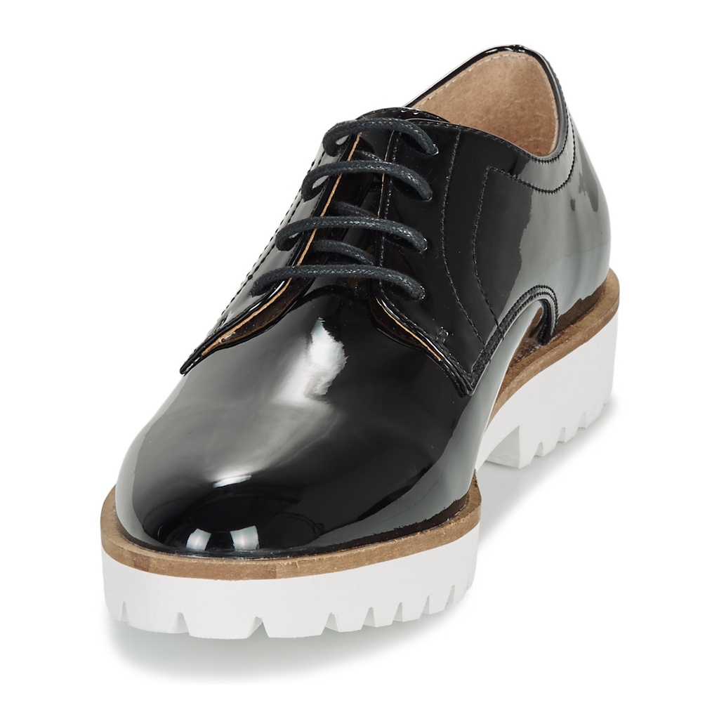 Andre Derby Femme Eddyth Cuir Noir Verni