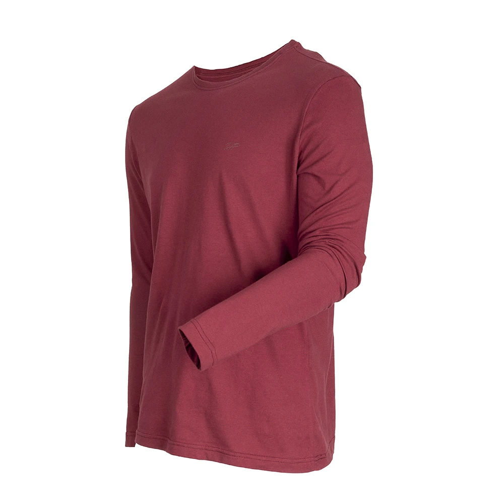 Depart T-Shirt A Manches Hommes Bordeau