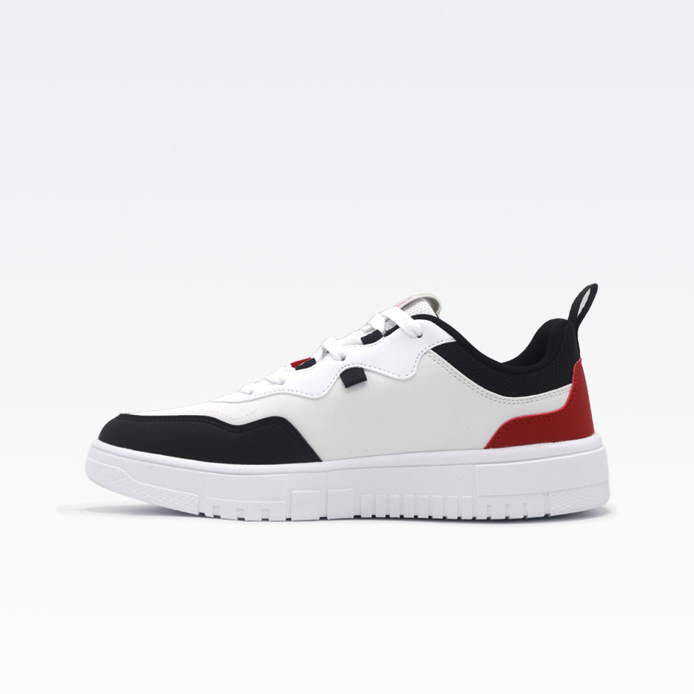 Peak Casual Shoes White black dark red