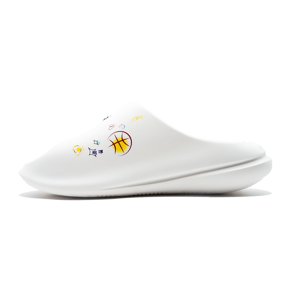 Peak Taichi Sports Slippers White/Yellow