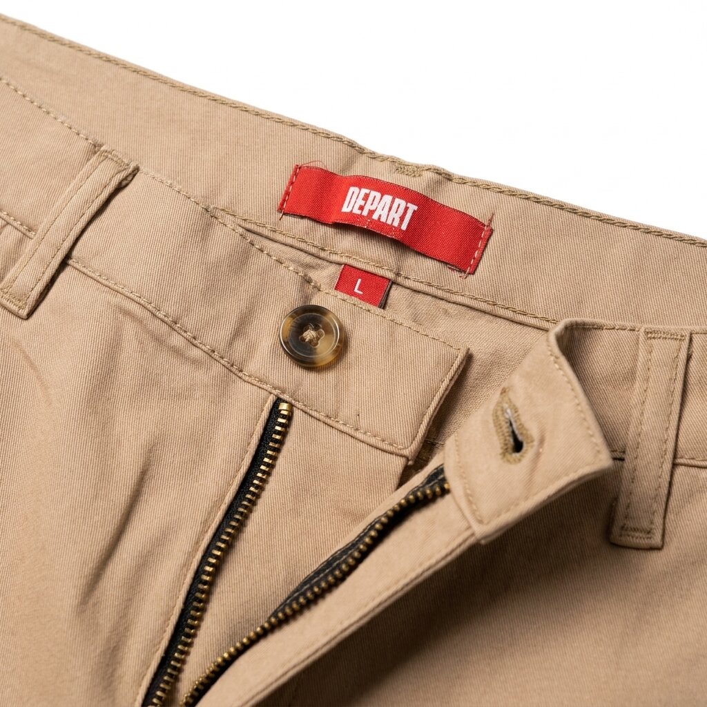 DEPART SHORT HOMME COTON BEIGE