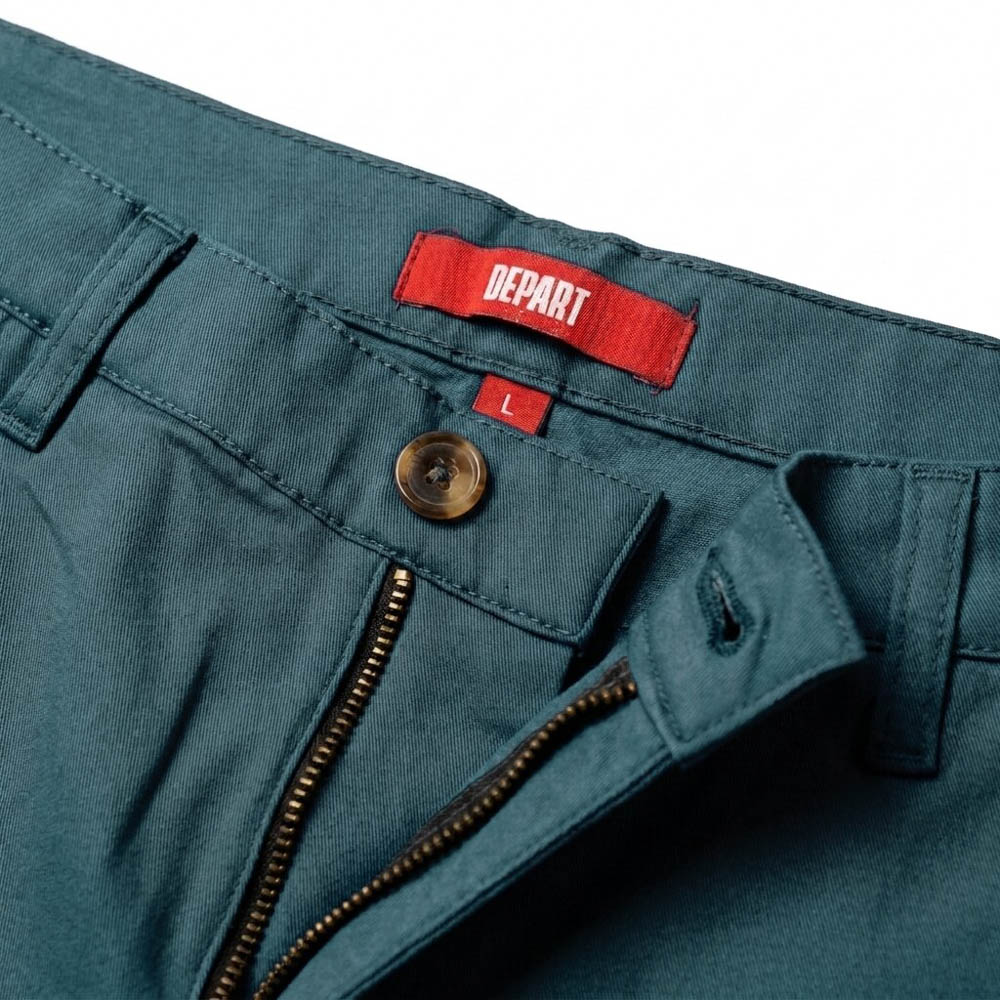 DEPART SHORT HOMME COTON VERT