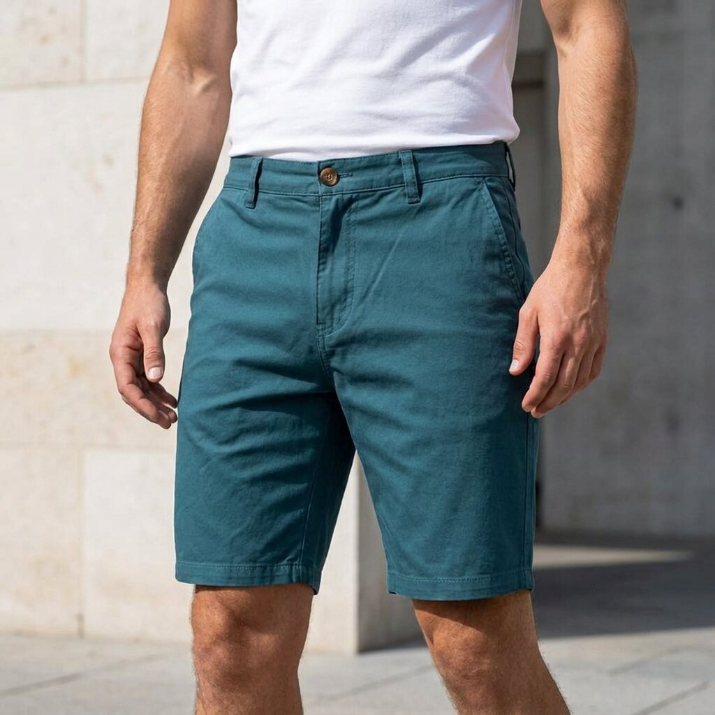 DEPART SHORT HOMME COTON VERT