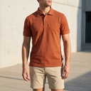 DEPART POLO HOMME COTON ORANGE