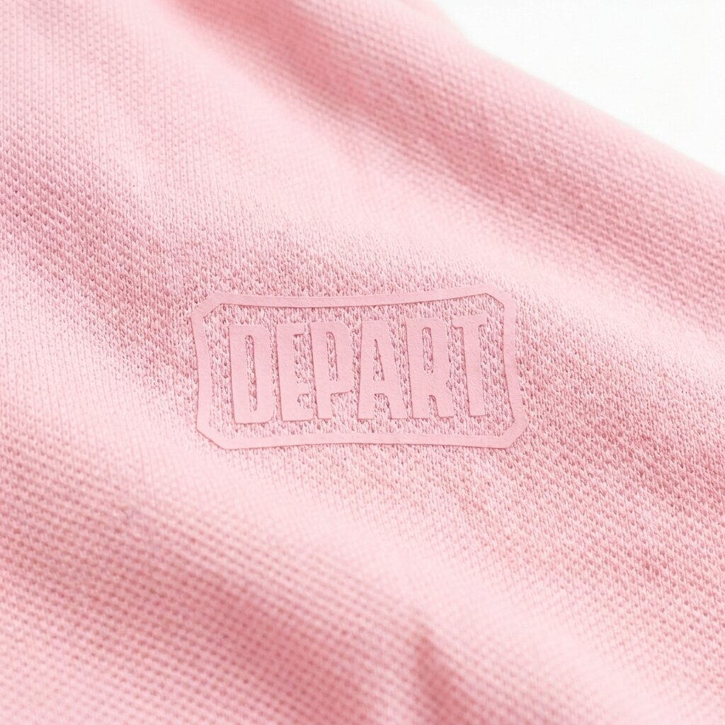 DEPART POLO HOMME COTON ROSE