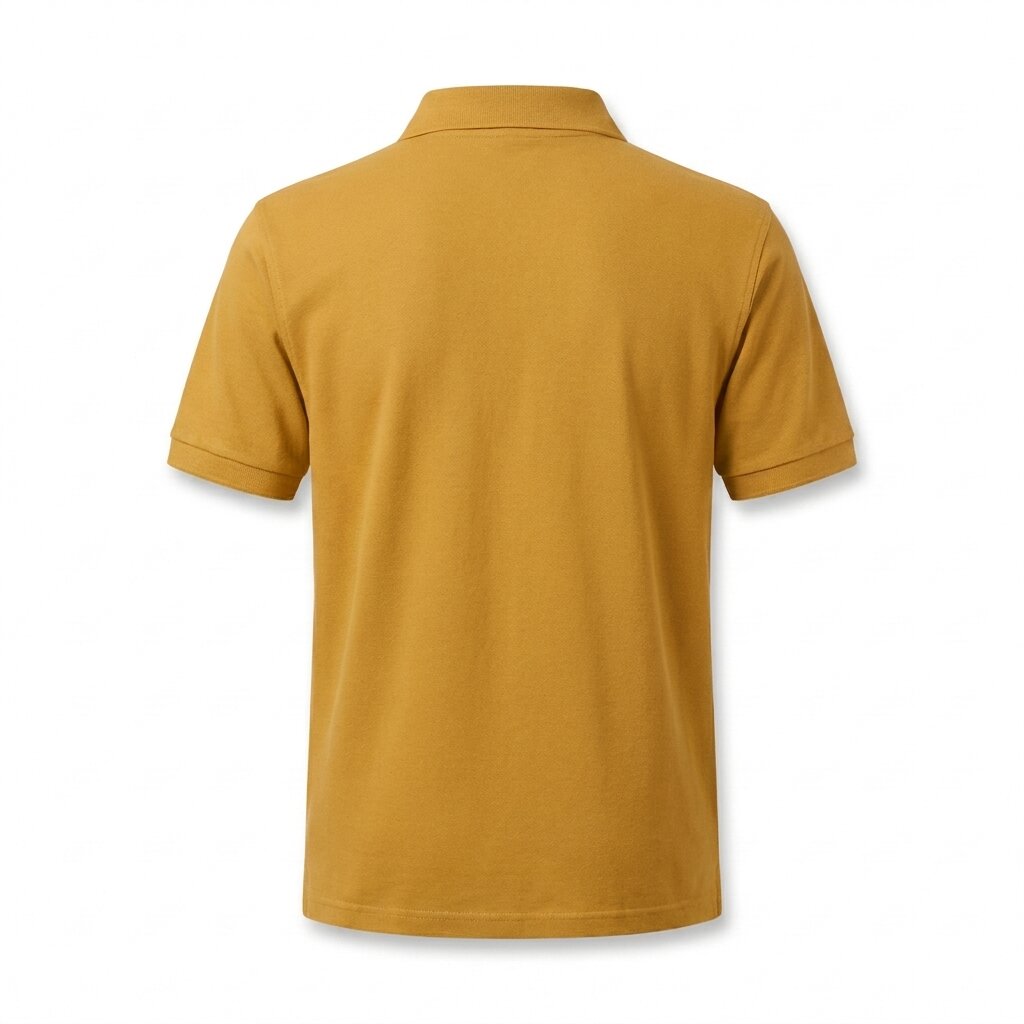 DEPART POLO HOMME COTON MOUTARDE