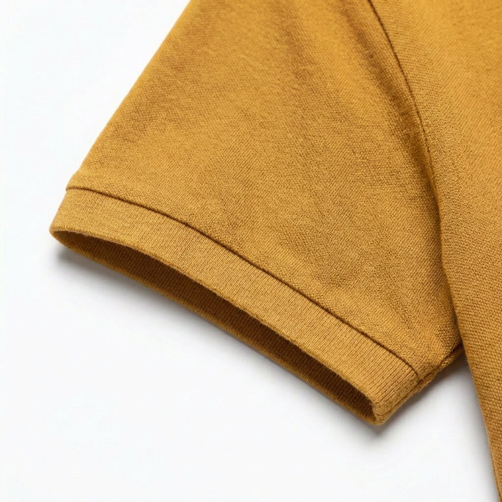 DEPART POLO HOMME COTON MOUTARDE