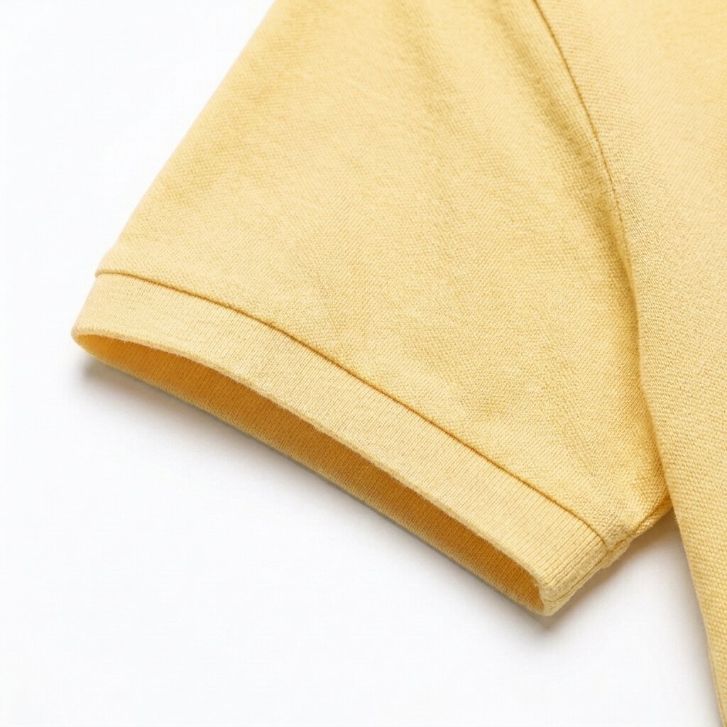 DEPART POLO HOMME COTON JAUNE