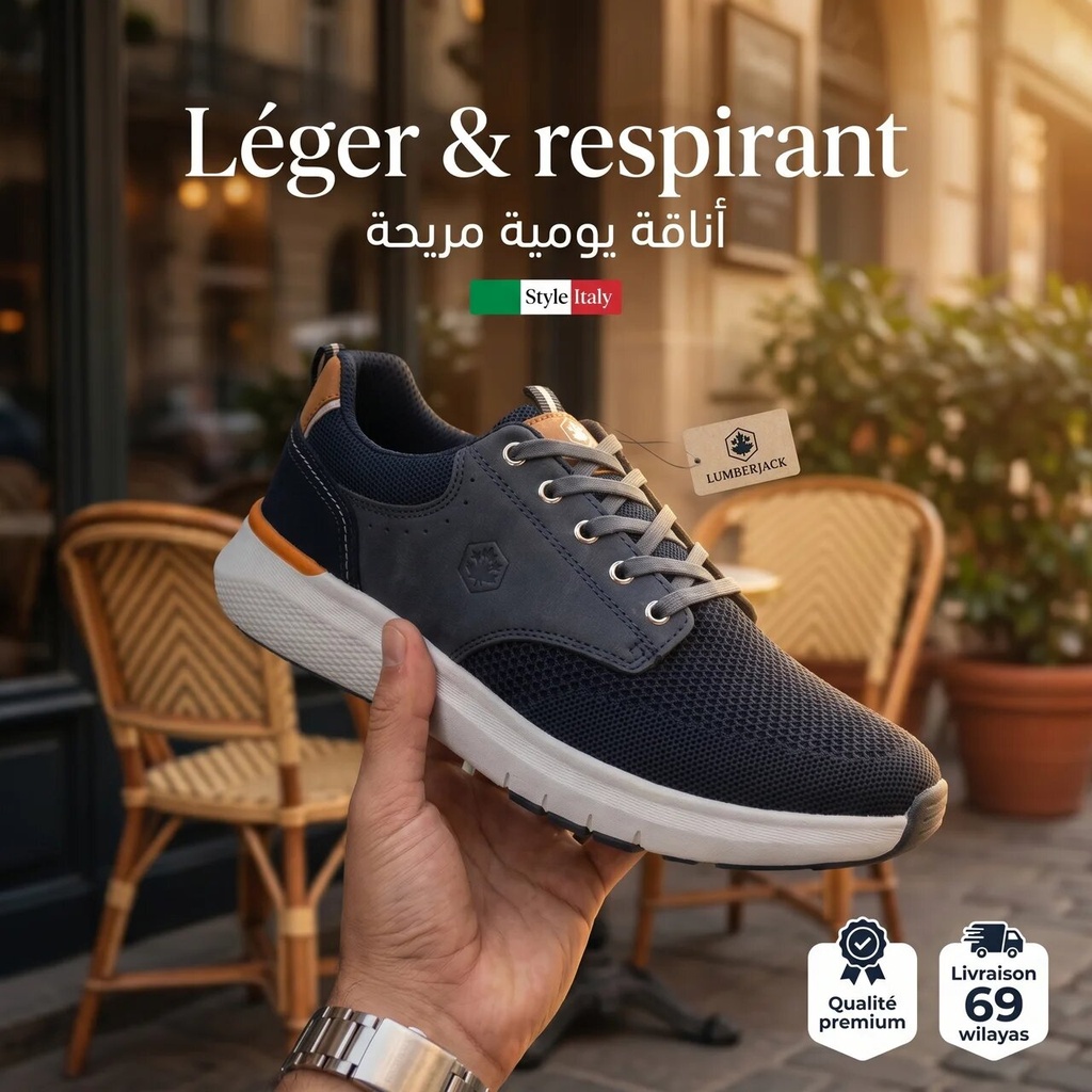 LUMBERJACK CHAUSSURE CASUAL NEIL HOMME BLEU