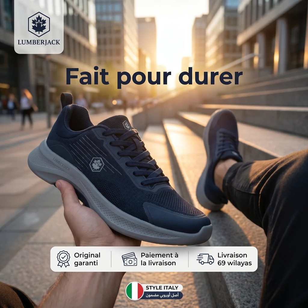 LUMBERJACK BASKET CLOSE HOMME BLEU