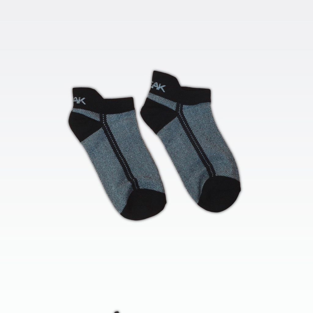 Peak Low Cut Socks  (3 In 1) White/Black