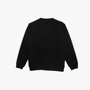 Peak Round Neck Fleece Sweater Black