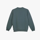 Peak Round Neck Fleece Sweater Graphite Blue