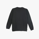 Peak Round Neck Fleece Sweater Black