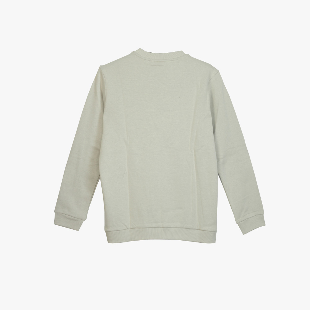 Peak Round Neck Fleece Sweater Khaki