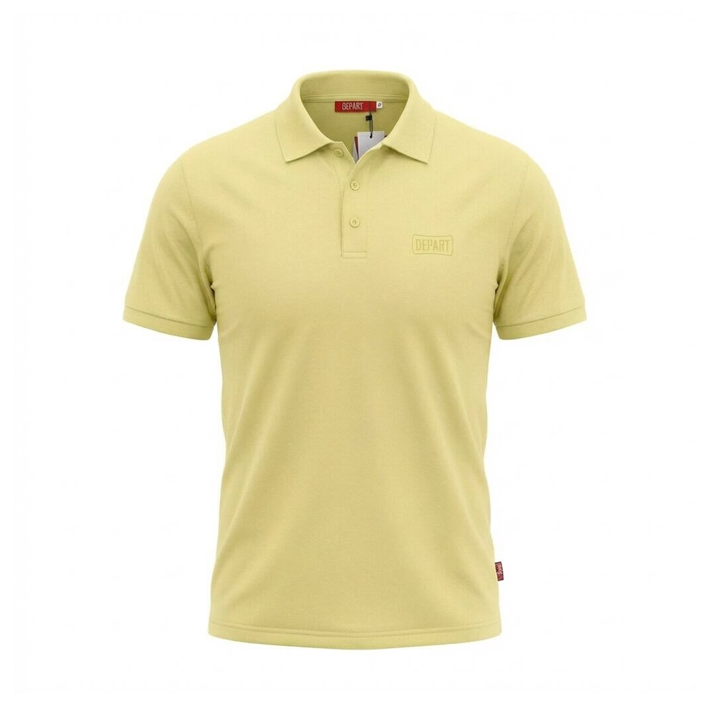 Depart Polo Homme Coton Jaune