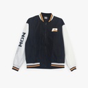 Peak Woven Baseball Jacket Black