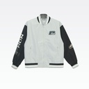 Peak Woven Baseball Jacket Sliver Gray
