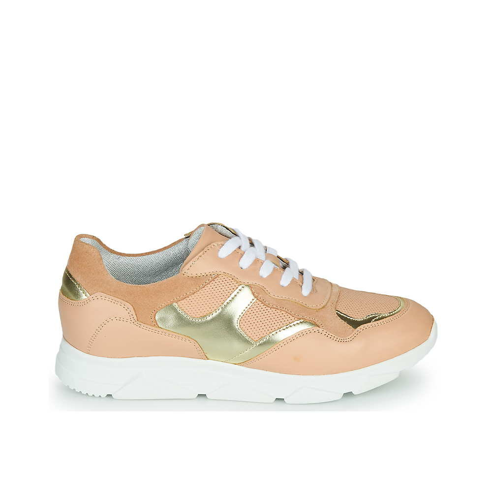 Andre Baskets Femme Cuir Rose