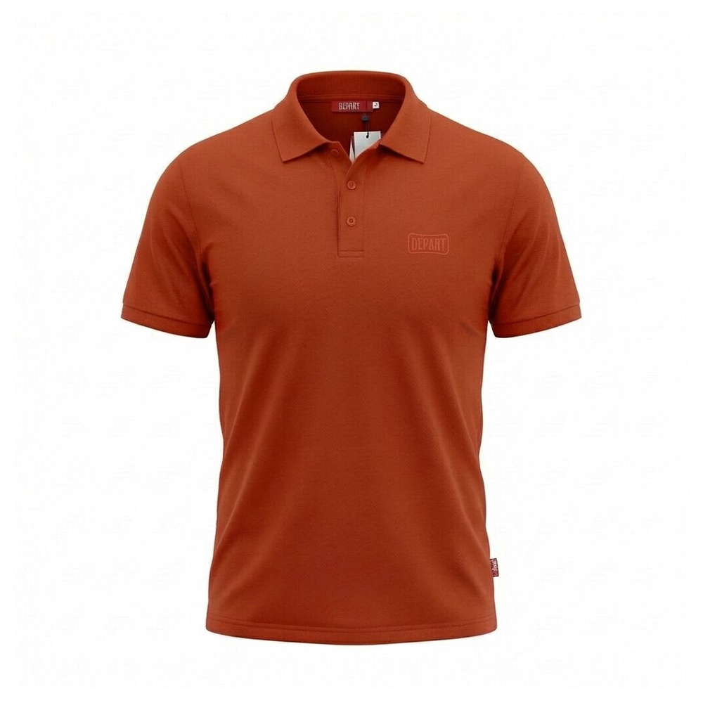 Depart Polo Homme Coton Orange